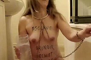 Milf Slave Humiliated in Public Uro Session