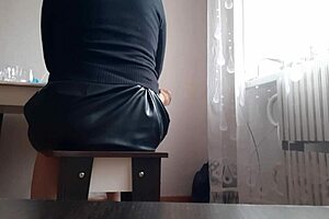 My secretary gets fucked in the office for poor work