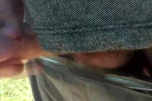 A pervert guy saw a beautiful blonde sunbathing