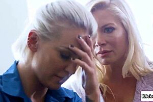 The lesbian doctor licks not only her young client but also mature patients