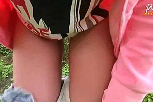 Pissing compilation with golden rain from a dominant female, episode 808
