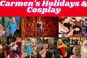 Holy Cow! Granny Batgirl Rides Bat-Vibrator to Wild Orgasm!