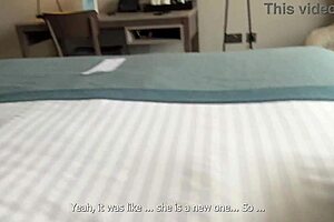 A hot girl is sharing a bed with her stepson, and things heat up