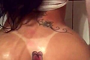 angel lima taking bath and shaving pussy 😍