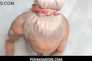 bubble bath turns steamy with stepmom brook page