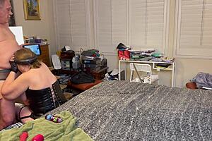 granny peggy tries strapon pegging first time