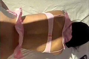 A blue-eyed Latina is making her porn debut in this video