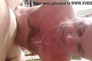 A pretty, naive girl is being taken advantage of by a muscular guy