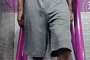 The naughty cousin got fucked outdoors bent over.