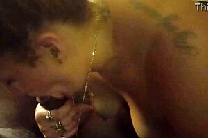 Kelsey craves sucking Jay's big black cock at breakfast