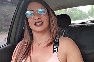 I realized the guy's fetish for my tits in his car