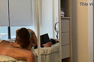 Stepdaughter Satisfies Stepdad with Handjob During Mom's Work Hours