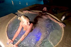 Blonde Cheating Wife Deliah Grace Fucks In Jacuzzi