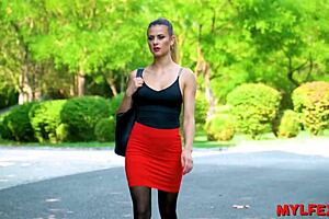 glamorous milf confronts his boss at home, what happens next in this hardcore scene?