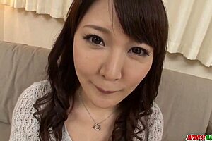 Hinata komine explores her mature pussy and ass with stiff toys in this asian milf scene