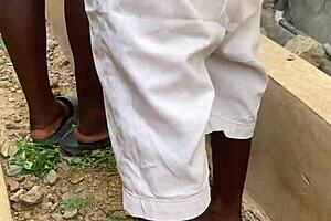 He shared a brief outdoor encounter with a shaved milf amateur bent over in homemade video