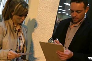 Beautiful blonde milf cheats on hubby with hardcore wanking and squirting