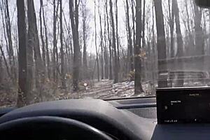 can you drive while i suck your dick in this pov blowjob scene?