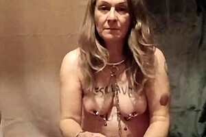 Busty French Milf Submits in Bondage