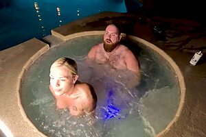 Blonde Cheating Wife Deliah Grace Fucks In Jacuzzi