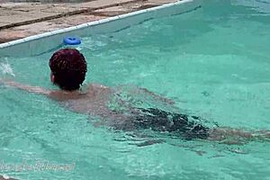 Left alone on Valentine's Day, I revenge-fucked my boyfriend's son in a poolside encounter.