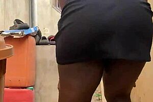 He shared a brief outdoor encounter with a shaved milf amateur bent over in homemade video