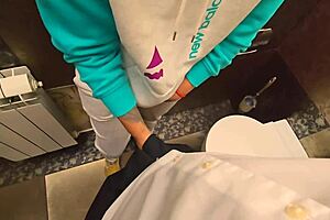 My teacher slipped cum in my thong in the school bathroom stall.