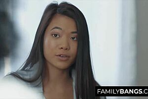 Teen Licks Stepmom's Big Ass Pussy