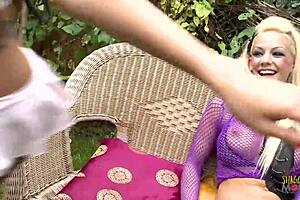 News Reporter Dresses Slutty, Reports On Couple Fucking Outdoors