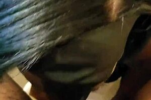 mature milf lalola klitz expertly deep throats big black cock with wet licks