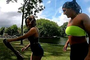 i'm a hot lesbian bodybuilder getting rimjob and assfucking in personal training