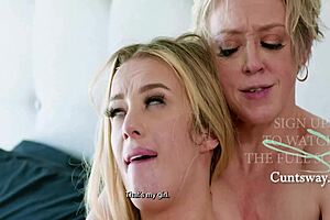 Busty Step Mom Introduces Step Daughter To Camming Cuntsway With Scissoring And Squirting