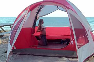 milf housewife wanna hang out with the guys at the beach