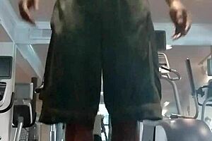 I, like, work out at the gym with my athletic roommate, feeling so fit