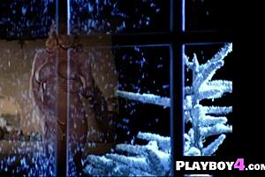 Beautiful MILF Christine Smith RIPS Clothes To Show Naked Curvy Body.