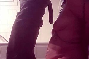 french milf flashes ass with buttplug in public!