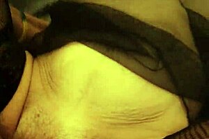 Fitness wife in stockings tries porn for first time