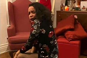 Anna Maria Teases in Sexy Latina Dress