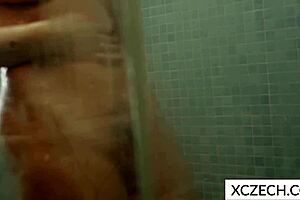 Is This Sexy Czech Mommy Dancing Seductively In The Shower?