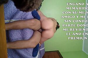 Wife Makes Husband Cuckold with Friend, Gets Ass Fucked Without Condom