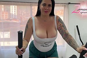 When I'm Alone in the Gym, I Pleasure Myself with My Huge Toy