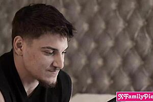 Milf Alex Coal helps stepbro fuck his Arab stepsister Aria Valencia