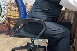 arab woman watches porn and masturbates to orgasm.