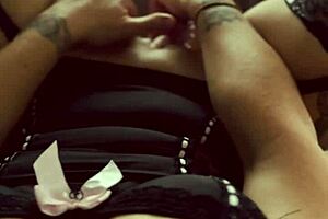 Exposed pussy play with dirty talk at window!