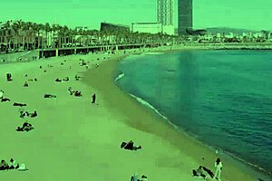 Красотка-блондинка из Европы в Барселоне с Виктором Блумом на горячем кастинге