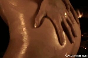 Sexy Brunette Enjoys Ritual Fun Moments