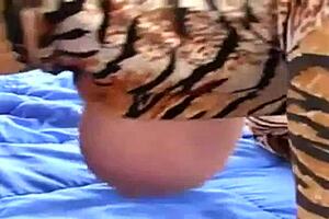 i licked her mature big tits and got a cumshot all over, but i meant to say pussy, with rough sex and muff diving