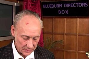 Blonde teen learns anal tricks from experienced older man. Stockings add extra spice!