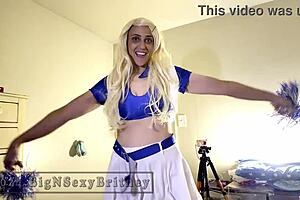 Britney's Cheerleader Blowjob Tease?