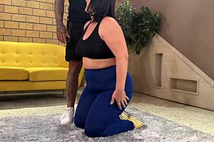 My Colombian Trainer’s Curvy Ass on Display